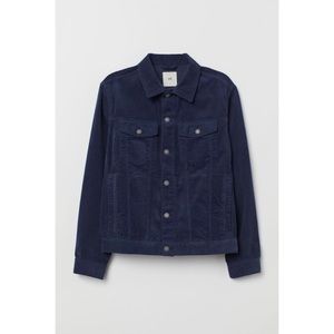 Men’s navy blue corduroy jacket